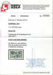 Switzerland 181 (SBK 129) Mint NH SUP Flawless NH With Marchand Cert.