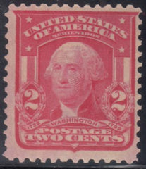 US 319c Bureau & Regular Issues F - VF Mint NH Scarlet Shade