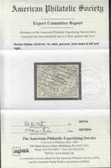 Italy - Roman States 10 Used VF Appearence, Faults, APS Cert.
