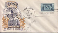 US 942 FDC Fleetwood/Knapp Printed Cachet Unaddressed FDC, Autographed By Dorothy Knapp.