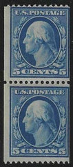 US 351 Classic To Modern F Mint Pair, Just Clears At Right - APS Cert