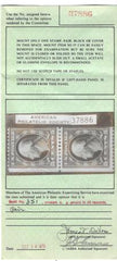 US 351 Classic To Modern F Mint Pair, Just Clears At Right - APS Cert