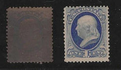 US 156E2 Var. Essays and Proofs F-VF Mint Hinged Experimental Ink + Paper, First is Sensitive Paper (now Blackish) + heavily Laid Paper, Not Exactly as Listed, Rare