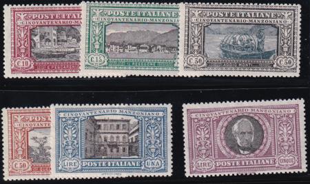 Italy 165-70 Mint LH F-VF+ Complete Set