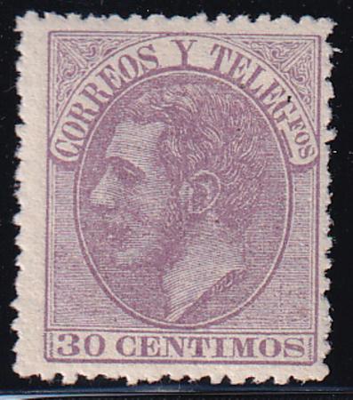 Spain 253 Mint LH F-VF 1882 Key Value - Very Fresh!
