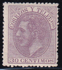 Spain 253 Mint LH F-VF 1882 Key Value - Very Fresh!