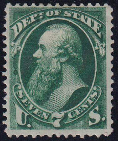 US O61 Officials Mint H F-VF 1 Short Perf