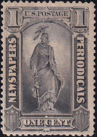 US PR81 Newspaper Stamps Mint NH F-VF Vertical Gum Creases