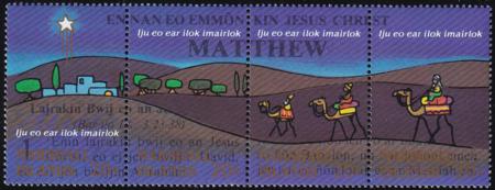 US 58 Trust Territories Marshall Islands NH VF Bible/Christmas Strip of 4