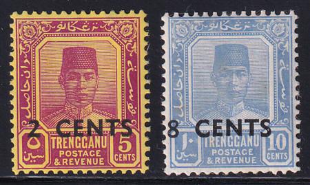Malaya-Trenegnau 45-6 Mint NH F-VF