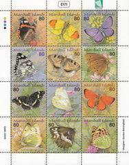 US 776 Trust Territories Marshall Islands NH VF Butterflies M/S