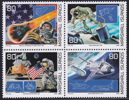 US 781 Trust Territories Marshall Islands NH VF Am. Space Achievements