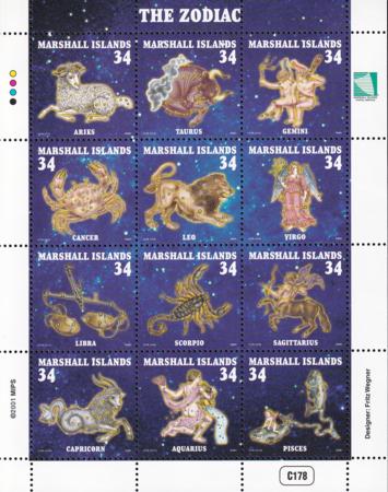 US 785 Trust Territories Marshall Islands NH VF Zodiac M/S