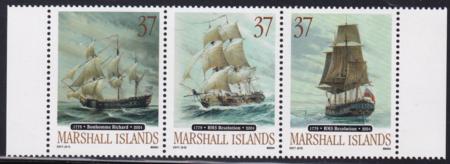 US 827 Trust Territories Marshall Islands NH VF Sailing Ships