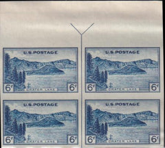 US 760 5¢ Yellowstone Farley Mint Positions No Gum VF Top Or Bot. Arrow Block