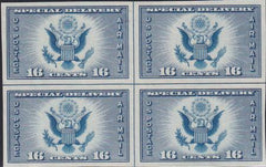 US 771 16¢ Special Delivery Farley Mint Positions No Gum VF Center Line Or Cross Gutter Block