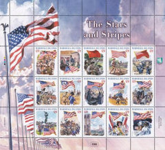 US 1080 Trust Territories Marshall Islands NH VF Stars And Stripes Sheet