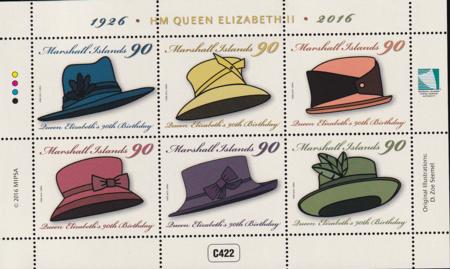 US 1139 Trust Territories Marshall Islands NH VF Queen Elizabeth Hats Sheet
