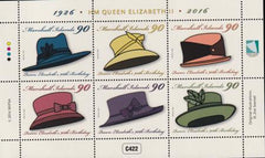 US 1139 Trust Territories Marshall Islands NH VF Queen Elizabeth Hats Sheet