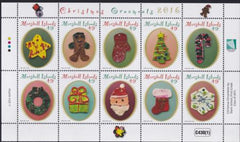 US 1145 Trust Territories Marshall Islands NH VF Christmas Ornaments Sheets Of 10