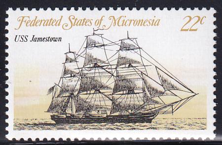 US 23,C10-12 Trust Territories Micronesia NH VF Ships