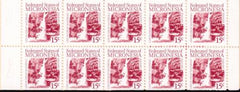 US 33a Trust Territories Micronesia NH VF 15¢ Bklt. Pane(1988)