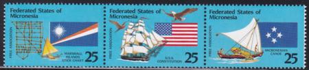 US 124-26 Trust Territories Micronesia NH VF Micronesia/Marshall's/U.S