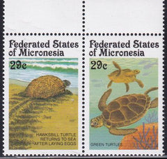 US 134-37 Trust Territories Micronesia NH VF Turtles(2pr)