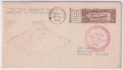 US 1930 C14 on Zeppelin South America Flight Cover