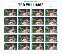 US 4694a Modern Imperf Ted Williams Sheet