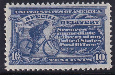 US E11 Special Delivery Mint NH VF-XF Dark Ultramarine "Pink Back" Exceptional!