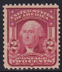 US 319 Var Bureau & Regular Issues Mint NH VF Dark Carmine - Unlisted Shade