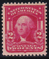 US 319Fi Bureau & Regular Issues Mint LH F-VF Die II Carmine