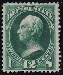 US O63 Officials Mint H F-VF OG But Heavily Hinged, 1 Shorter Perf