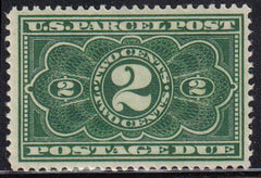US JQ2 Parcel Post Postage Dues NH VF++ Fresh But Faint Horiz. Crease Along Bottom
