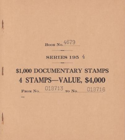 US R684a Revenue Booklet NH VF-XF Complete Bklt - Pristine - Panes Of 4 w/ Receipt Tab