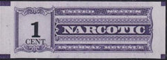 US RJA105a Type 1 Narcotic Tax Unused VF-XF NGAI - Blockmarkings All 4 Corners '22