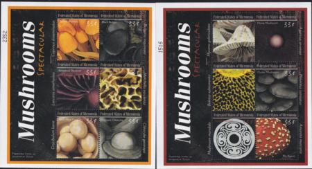US 381-82 Trust Territories Micronesia NH VF Mushrooms M/S
