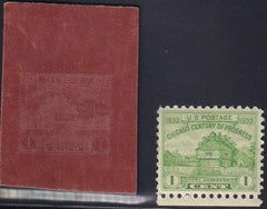 US 728P Mint XF RED Pressboard Transfer Proof - Presently Unlisted 2 Known
