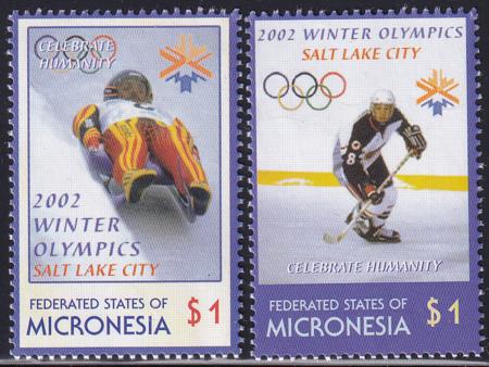US 486-87 Trust Territories Micronesia NH VF Winter Olympics, (Lge Rings)