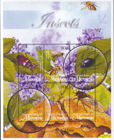 US 519 Trust Territories Micronesia NH VF Insects M/S