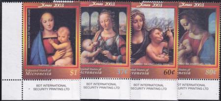 US 565-68 Trust Territories Micronesia NH VF Christmas