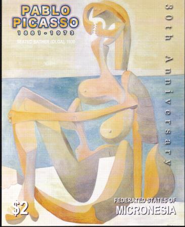 US 580 Trust Territories Micronesia NH VF Picasso S/S