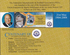 US 612 Trust Territories Micronesia NH VF FIFA Centenary S/S