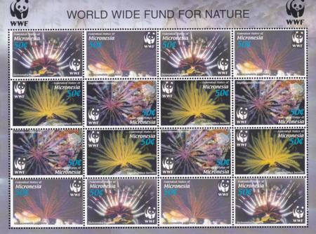US 659 Trust Territories Micronesia NH VF WWF - Anemone Block