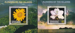 US 680-81 Trust Territories Micronesia NH VF Flowers S/S