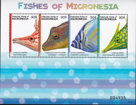 US 742 Trust Territories Micronesia NH VF Fish M/S