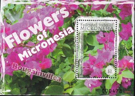 US 745 Trust Territories Micronesia NH VF Flowers S/S