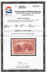 US 242 Early Commemoratives Mint H F PSE Fine 70 Cert