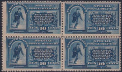 US E1 Special Delivery Mint H F Block Fresh!